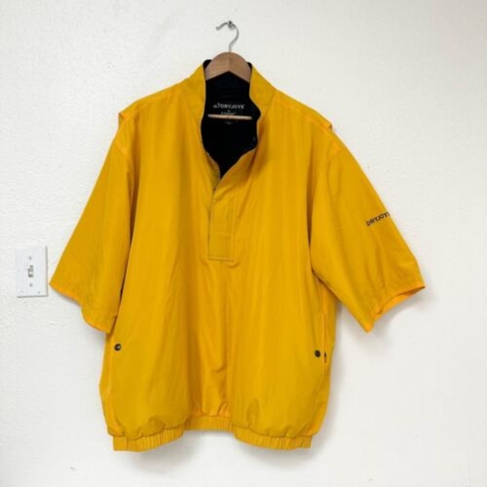 Dryjoy Yellow Men's Half Zip Golf Jacket